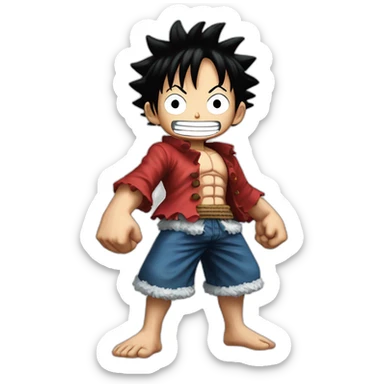 luffy gear second look like in the episode 272 sticker