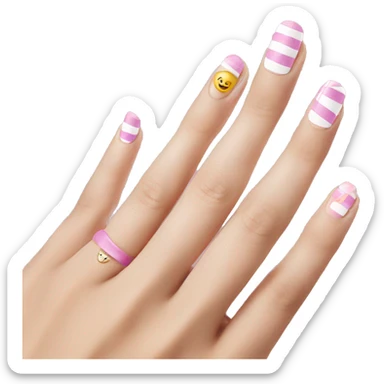 Preppy nails sticker