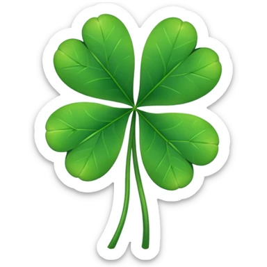 Trebol de 5 hojas emoji sticker