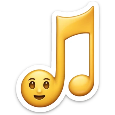 quarter note sticker