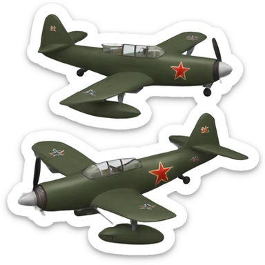 Yak-18T aircraft sticker