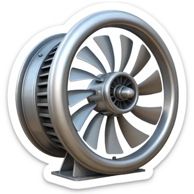 Turbine sticker