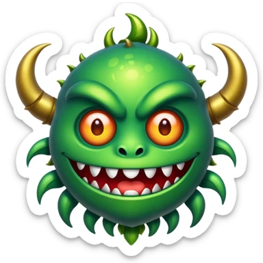 Mمزخرف مثل شعار مونستر sticker