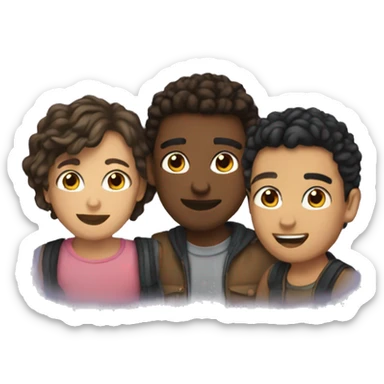 3 best friends  sticker