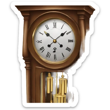grandfather clock sticker