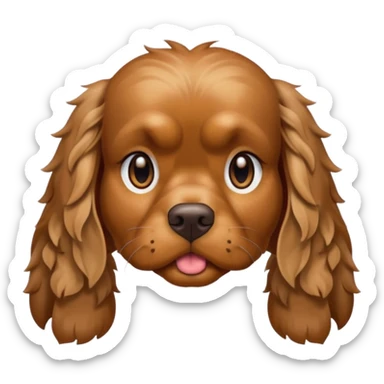Angry cocker sticker