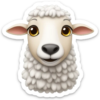 Ein Schaf mit Herzen  sticker