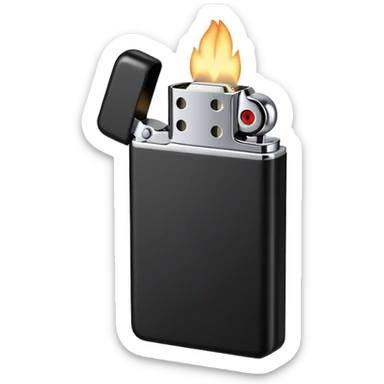 black lighter sticker