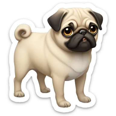 Pug sticker