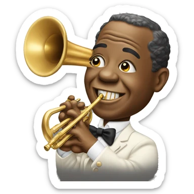 Louis armstrong sticker