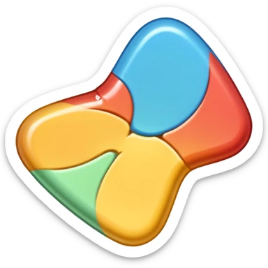 make the taffy with a irregular shape sticker