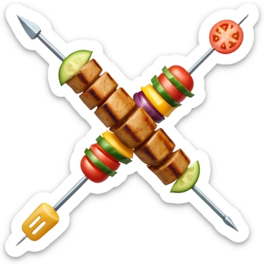 kebab skewer sticker