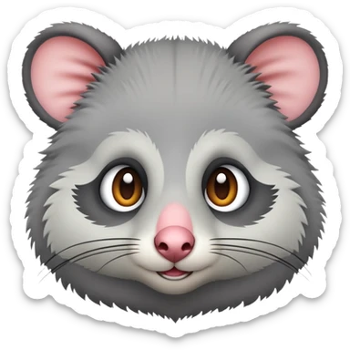 Possum emoji sticker