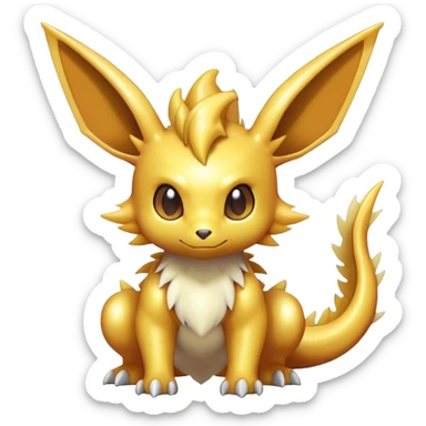 Shiny-Eeveelution-Cute-Fakemon-Dragon-Pokémon-fusion full body sticker