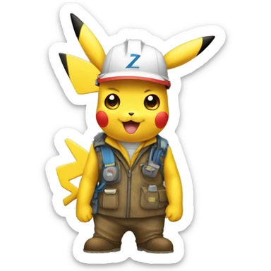 Pikachu ingeniero sticker