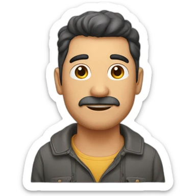 Hombre, 35 años, poco canoso, gordito sticker