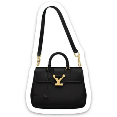 Black ysl bag sticker