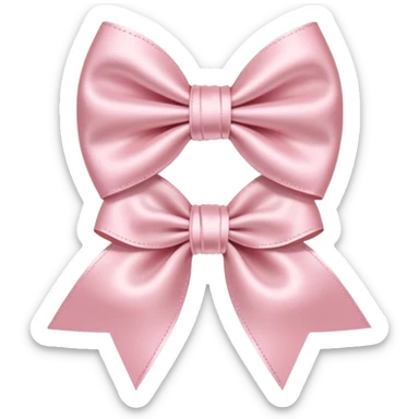 Light pink bows sticker