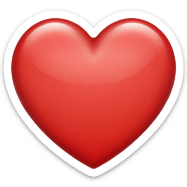 heart with a frosted edge sticker