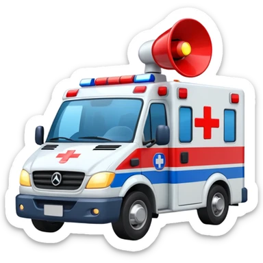 ambulance Siren light sticker