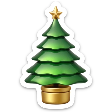 small christmas tree decoration sticker