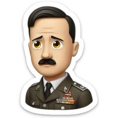 Hitler avec le signe nazi sticker