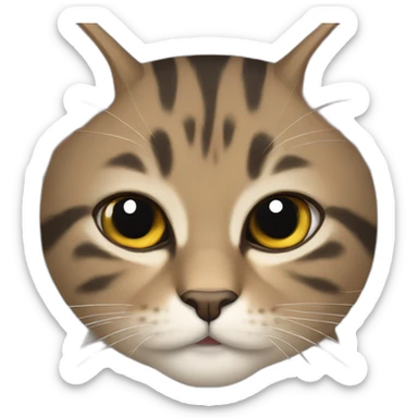 Gato con lazo sticker
