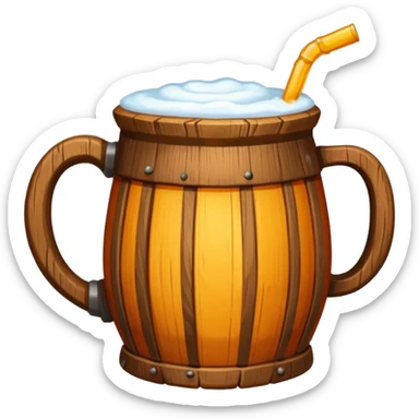 medieval colored drink in a mug sticker