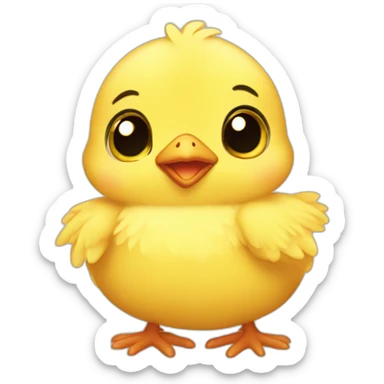 baby chick sticker