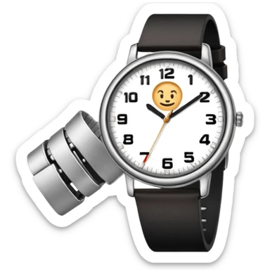 a watch person sticker