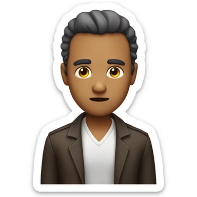 makes a person with a raised eyebrow and a judgmental and suspicious face sticker