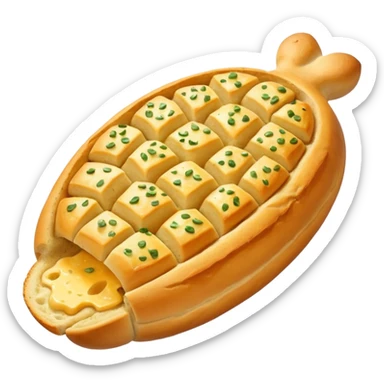 a space ship, except it is garlic bread sticker