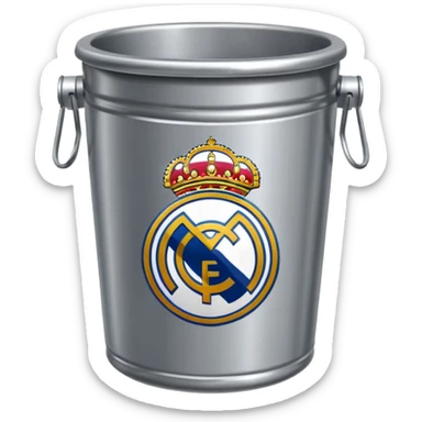 Real Madrid poubelle sticker