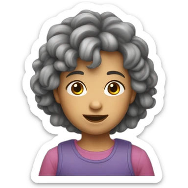 Chat-sur-enfant sticker