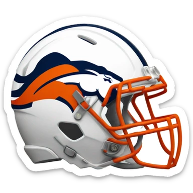 Broncos football logo sticker
