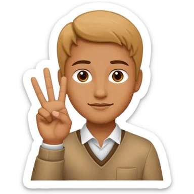 Yvl hand sign  sticker