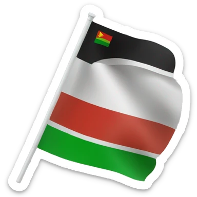 Pan African flag sticker