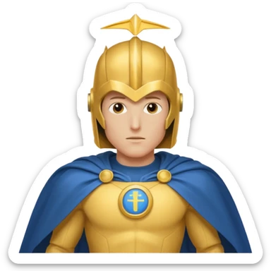 doctor fate with cape and helmet sticker