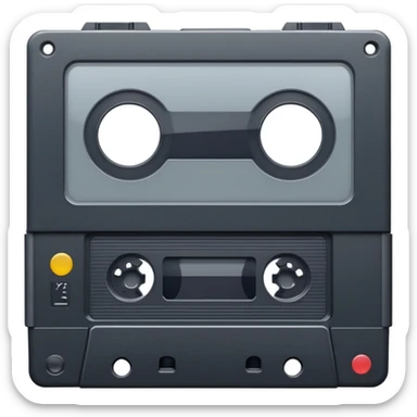 Realistic VHS tape sticker