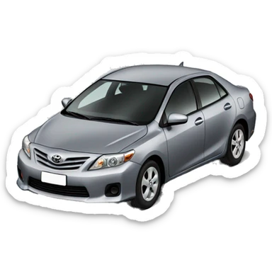 Toyota Corolla 2012 grey sticker