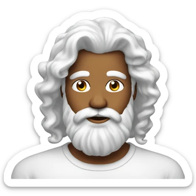 Can you create a gay Santa emoji. His hair is long and Lucious and curled and so are his lashes. He has big pouty lips too sticker