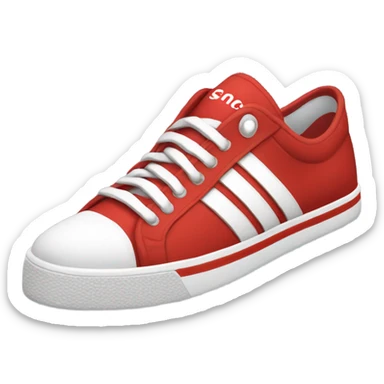 Red sonic shoes sticker