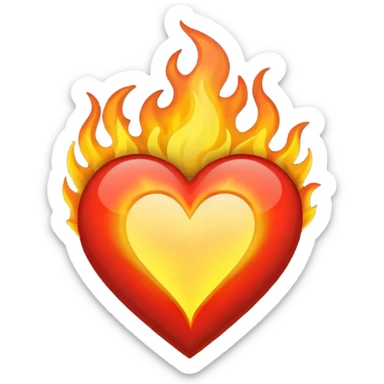 Make flaming hearts in all colours but heart would be separate nature sticker