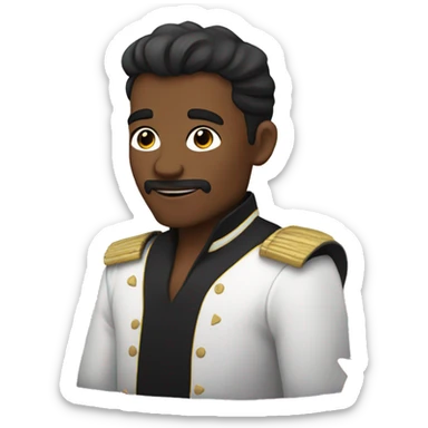 Corzón negro con estrellas sticker