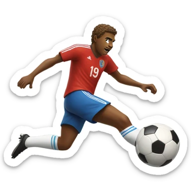 Football kick sticker