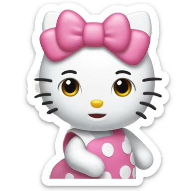 Hello kitty cafe sticker