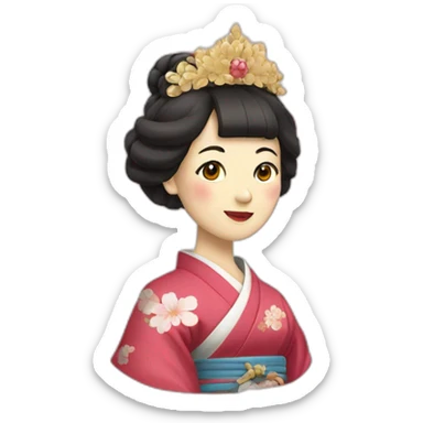 Une reine japonaise  sticker