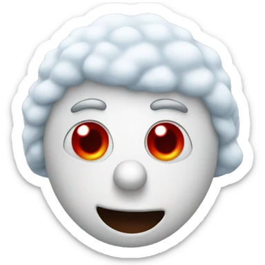 Freezing red nose  sticker