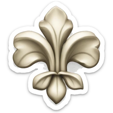 Dibujo en línea de flor de Lis sticker