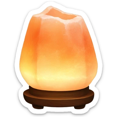 Himalaya’s salt lamp with warm light  sticker